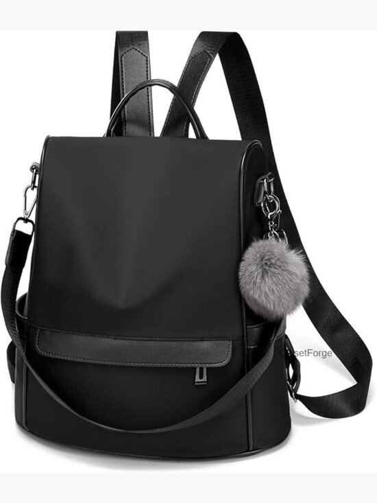 Women Nylon Anti-theft Fashion Backpack Purse Lightweight Travel Shoulder Bag main image 6